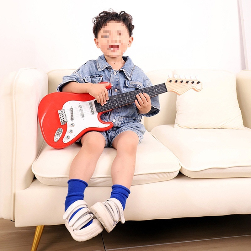 Dječja ukulele igračka, plastična, potiče intelektualni razvoj i zanimanje, za uzrast 0–3 godine