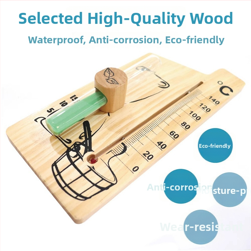 Kt/kaitai Teplomer do sauny, sklenený teplomer, vysokoteplotná odolnosť, časovač s pieskom, model L30ck2887