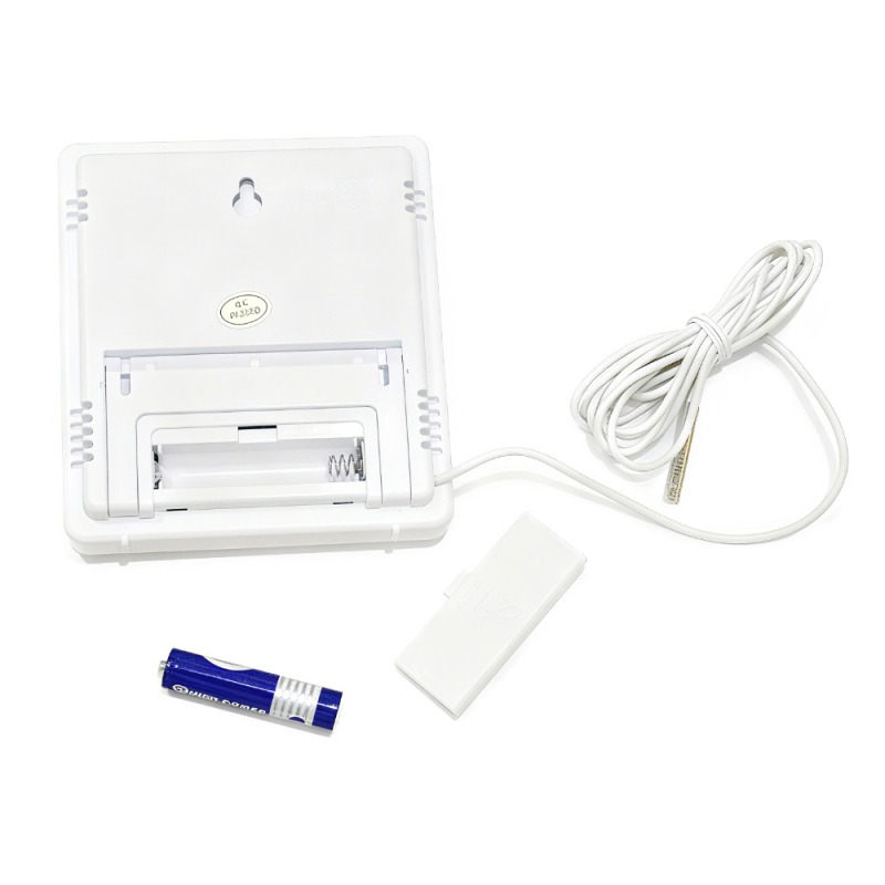 Hct-2 Digitalni mjerač temperature i vlage za unutarnju uporabu s budilicom i prikazom datuma i vremena, raspon 0–60, kompatibilan sa pametnim domom