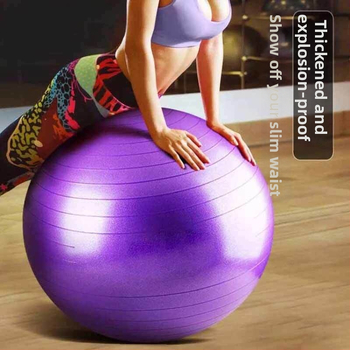 Joga lopta otporna na probijanje, debela konstrukcija, PVC, promjer 45–85 cm, prugasti uzorak, za fitness i pilates