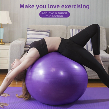 Joga lopta otporna na probijanje, debela konstrukcija, PVC, promjer 45–85 cm, prugasti uzorak, za fitness i pilates