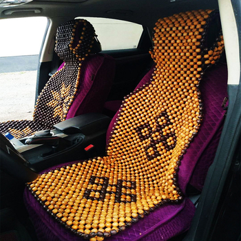 Μασάζ μαξιλαράκι με ξύλινες χάντρες για αυτοκίνητο και φορτηγό — μονολιθικό, Linnuo