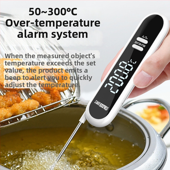 Dr. Ahead Kuhinjski termometar s digitalnim zaslonom, visoko precizan senzor, raspon -50°C do 300°C, Model MBS-6024, za bebin mleko, vodu i kuhinjsko ulje