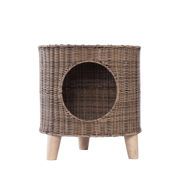 Гнездо за домашни любимци и клетка – Закрита котешка къща, сваляема и миеща се, пластмасова, bebebell