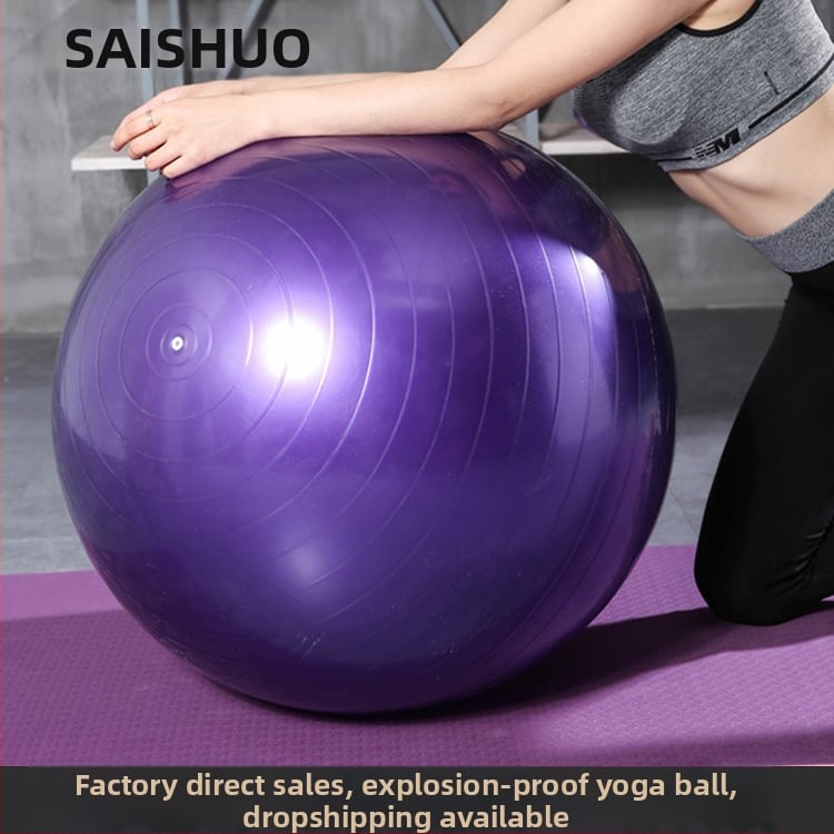 PVC zosilnená výbušne odolná joga lopta 45/55/65 cm a 75 cm pilates lopta, s lesklým a matným povrchom