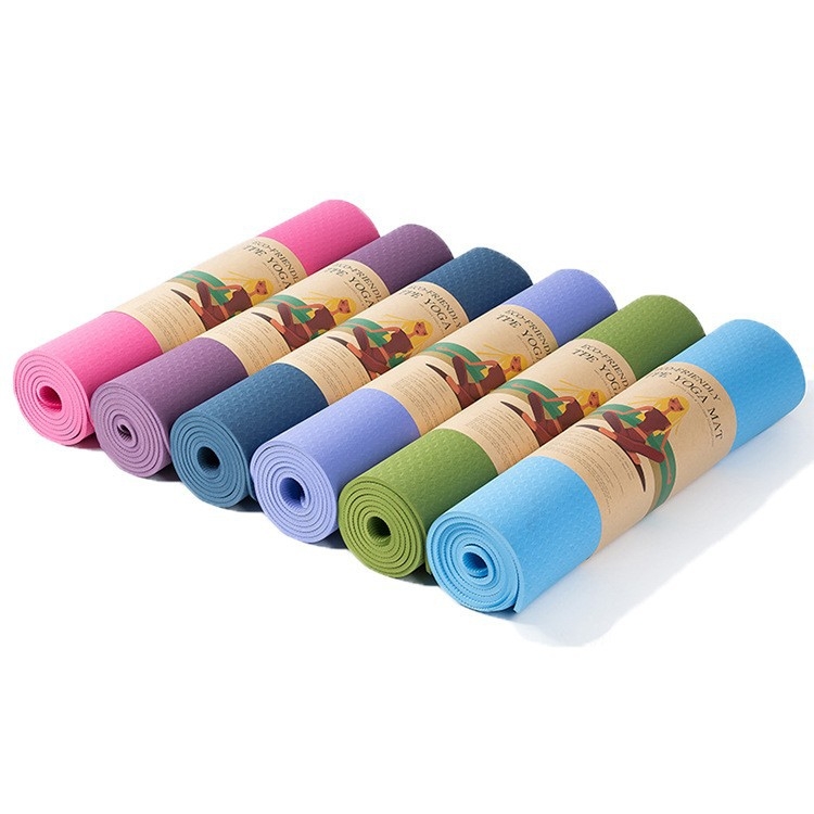 Jin Kai prostirka za jogu — debljina 6–8 mm, težina 800 g, fitness podloga