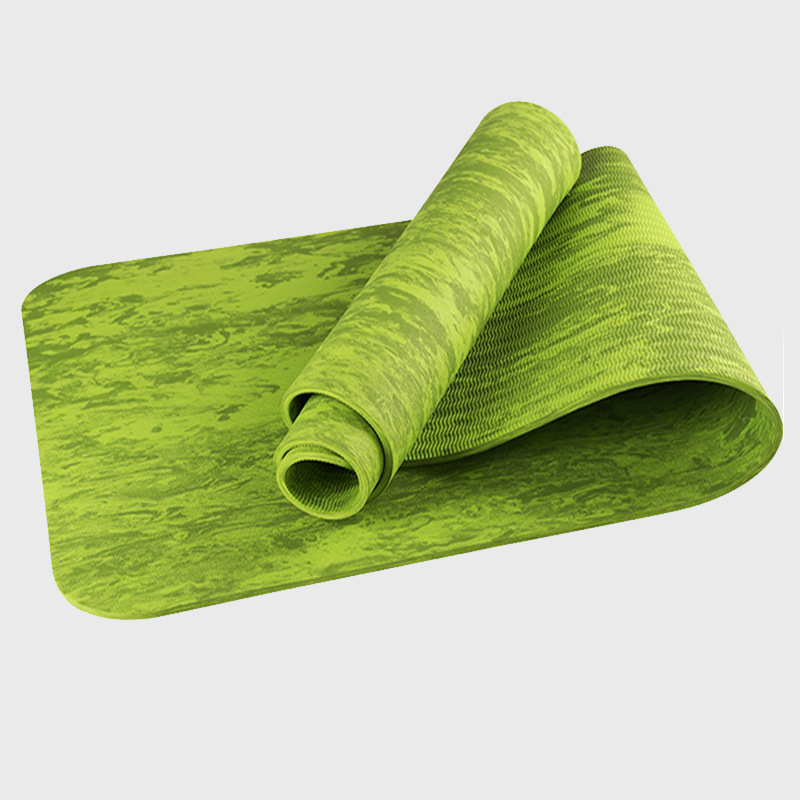 K-FIT TPE joga prostirka s geometrijskim uzorkom, debljina 6 mm, težina 500 g