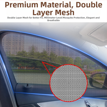 Δίχτυ εντόμων για πλαϊνά παράθυρα αυτοκινήτου – δίχτυ προστασίας από κουνούπια για καθολικά πλαϊνά, σκίαση, μινιμαλιστικό στυλ, προσαρμογή