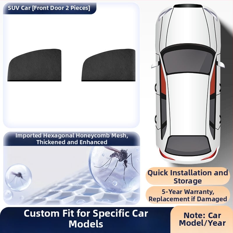 Δίχτυ εντόμων για πλαϊνά παράθυρα αυτοκινήτου – δίχτυ προστασίας από κουνούπια για καθολικά πλαϊνά, σκίαση, μινιμαλιστικό στυλ, προσαρμογή