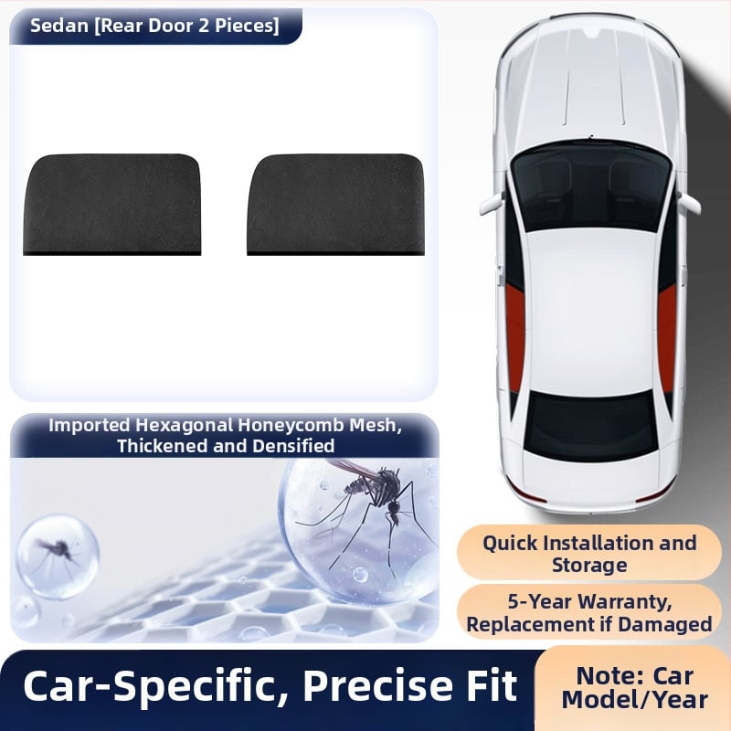Δίχτυ εντόμων για πλαϊνά παράθυρα αυτοκινήτου – δίχτυ προστασίας από κουνούπια για καθολικά πλαϊνά, σκίαση, μινιμαλιστικό στυλ, προσαρμογή