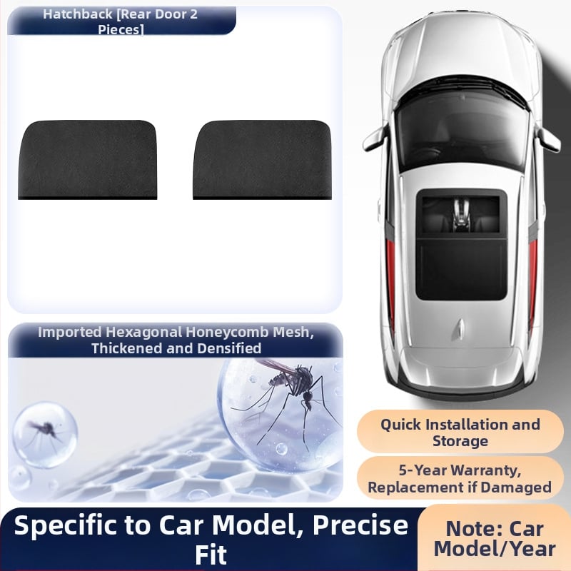 Δίχτυ εντόμων για πλαϊνά παράθυρα αυτοκινήτου – δίχτυ προστασίας από κουνούπια για καθολικά πλαϊνά, σκίαση, μινιμαλιστικό στυλ, προσαρμογή