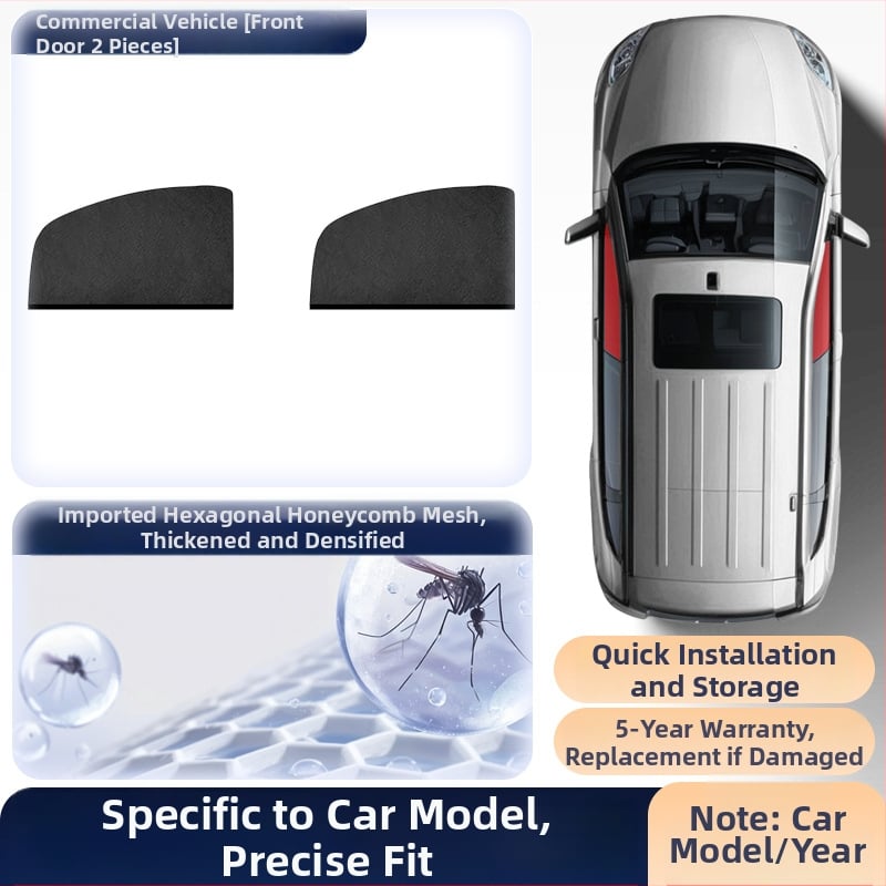 Δίχτυ εντόμων για πλαϊνά παράθυρα αυτοκινήτου – δίχτυ προστασίας από κουνούπια για καθολικά πλαϊνά, σκίαση, μινιμαλιστικό στυλ, προσαρμογή