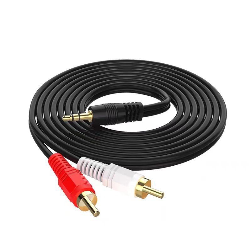 AV аудио кабел с 3,5 мм разделител 1 към 2, златно покритие, CCA проводник, дължина 1,5–20 м