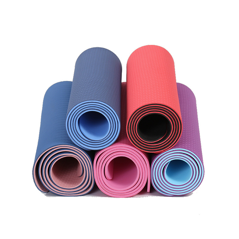 Joga prostirka od TPE materijala, debljina 6 mm, težina 850 g, prilagodljivo