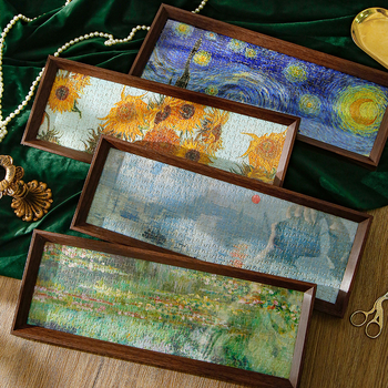 Yuelan svjetleći puzzle u poklon kutiji – plosnati puzzle s poznatim slikom, stolni okvir za fotografiju dekor, DIY, materijal: papir; marka: Yuelan; za tinejdžere 7–14 godina
