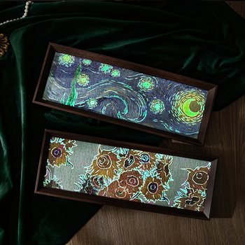 Yuelan svjetleći puzzle u poklon kutiji – plosnati puzzle s poznatim slikom, stolni okvir za fotografiju dekor, DIY, materijal: papir; marka: Yuelan; za tinejdžere 7–14 godina