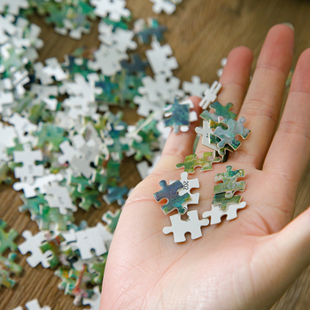 Yuelan svjetleći puzzle u poklon kutiji – plosnati puzzle s poznatim slikom, stolni okvir za fotografiju dekor, DIY, materijal: papir; marka: Yuelan; za tinejdžere 7–14 godina