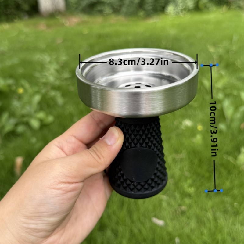 Nehrđajući čelični bong s ugljičnim separatorom za shisha posudu, modernistički minimalistički japanski stil