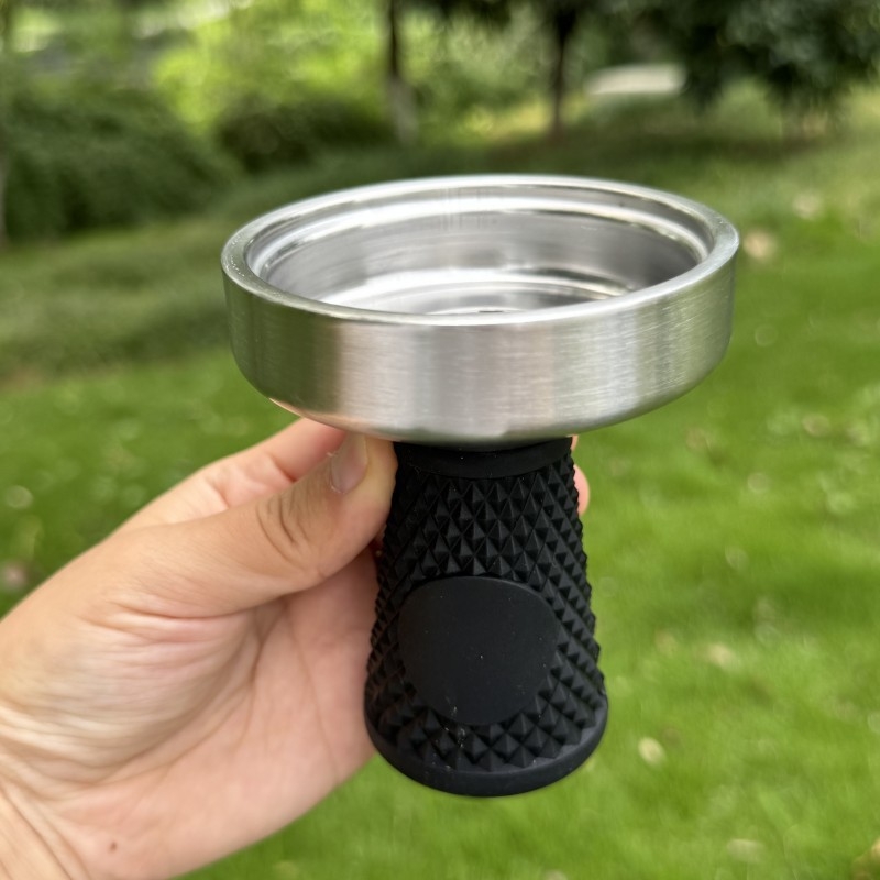 Nehrđajući čelični bong s ugljičnim separatorom za shisha posudu, modernistički minimalistički japanski stil