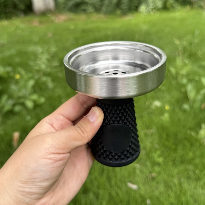 Nehrđajući čelični bong s ugljičnim separatorom za shisha posudu, modernistički minimalistički japanski stil
