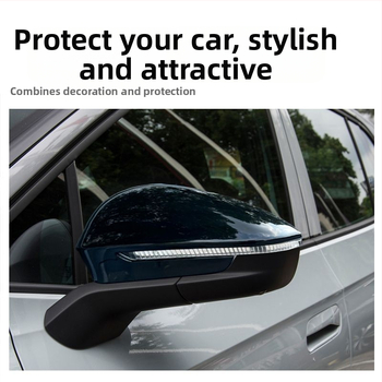 Kovový štítok zrkadla pre Volkswagen ID4X/ID4CROZZ, vyhradený rám zrkadla, kovový dekoratív štítok proti dažďu