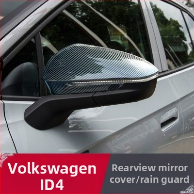 Kovový štítok zrkadla pre Volkswagen ID4X/ID4CROZZ, vyhradený rám zrkadla, kovový dekoratív štítok proti dažďu