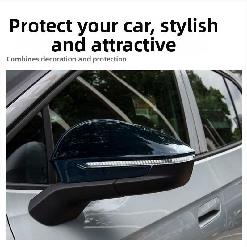 Kovový štítok zrkadla pre Volkswagen ID4X/ID4CROZZ, vyhradený rám zrkadla, kovový dekoratív štítok proti dažďu