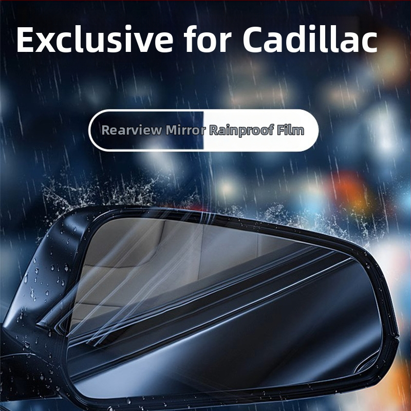 Dážďovzdorný film na spätné zrkadlo auta - PET materiál, silné lepidlo, vodeodolný, model 7