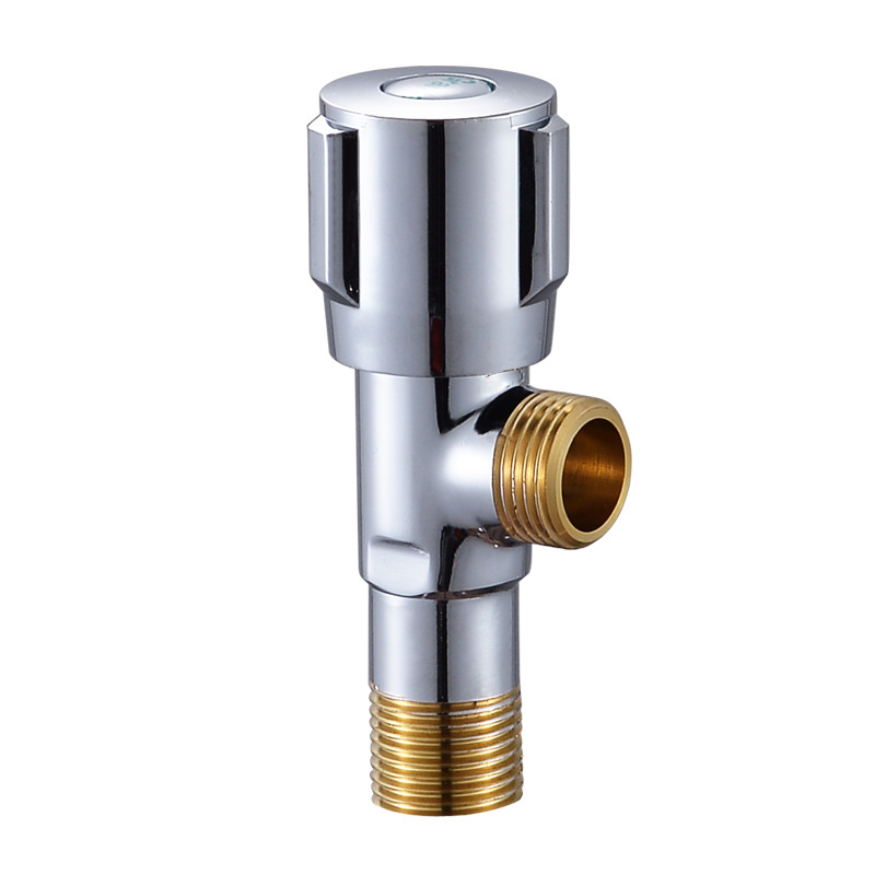 Trokutasti bakreni ventil s produženim tijelom, ugradnja u zid, keramičko jezgro ventila, nominalni tlak 0,8 MPa, za kupaonicu i kuhinju