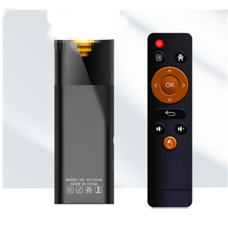 Q6 4K Android box αποκωδικοποίησης τηλεόρασης με επεξεργαστή H313, 2GB RAM, 8GB flash, διπλής ζώνης Wi-Fi, Bluetooth φωνητικό τηλεχειριστήριο