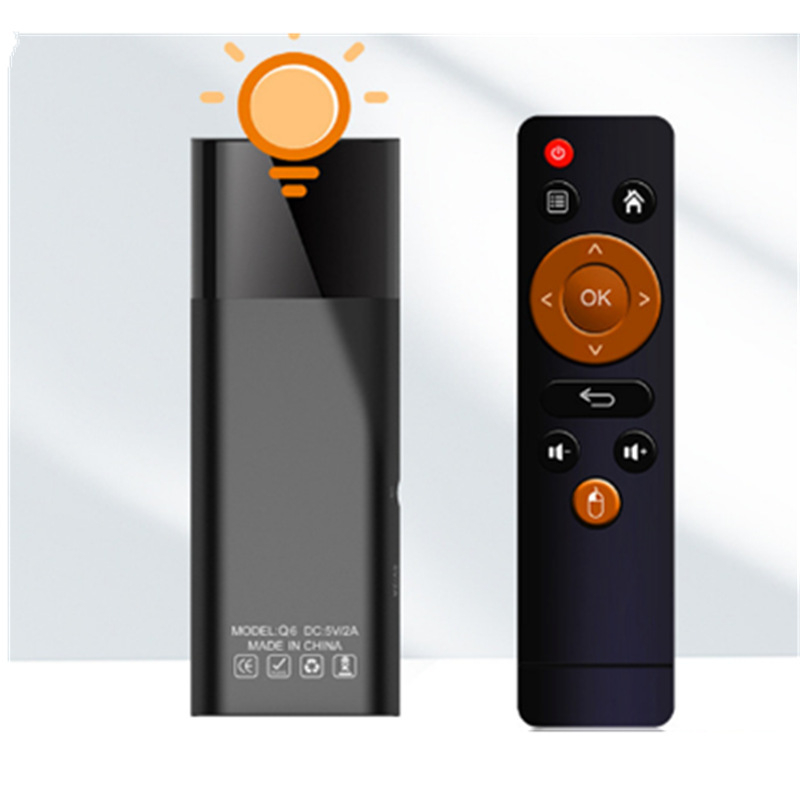 Q6 4K Android box αποκωδικοποίησης τηλεόρασης με επεξεργαστή H313, 2GB RAM, 8GB flash, διπλής ζώνης Wi-Fi, Bluetooth φωνητικό τηλεχειριστήριο