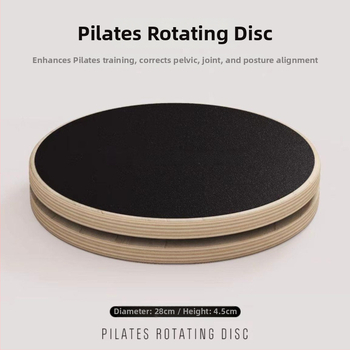 Ξύλινος περιστρεφόμενος δίσκος πιλάτες για τη μέση – ήσυχη λειτουργία, αντιολισθητική επιφάνεια, σταθερή κατασκευή. Μάρκα: Zhang Zhe Factory; Υλικό: Ξύλο