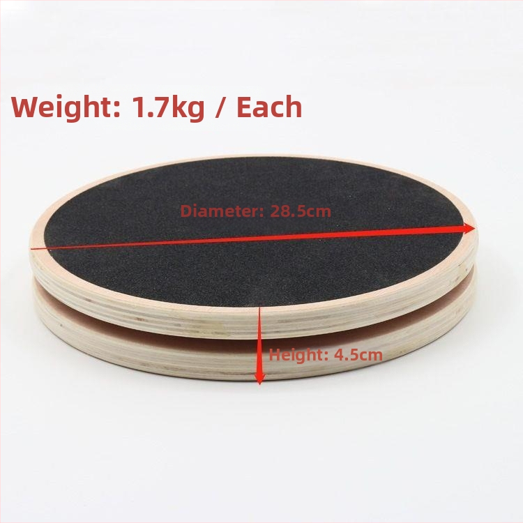 Ξύλινος περιστρεφόμενος δίσκος πιλάτες για τη μέση – ήσυχη λειτουργία, αντιολισθητική επιφάνεια, σταθερή κατασκευή. Μάρκα: Zhang Zhe Factory; Υλικό: Ξύλο