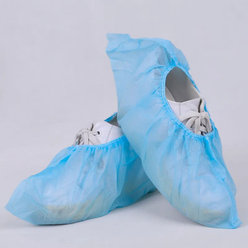 Egyszer használatos nemszövött cipővédők, 0,03 mm vastagság, porvédő és csúszásmentes, 100 db csomag