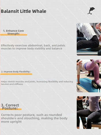 Balansit Little Whale Δυναμικός εκπαιδευτής ισορροπίας για καθιστό πιλάτες, μάρκα Move