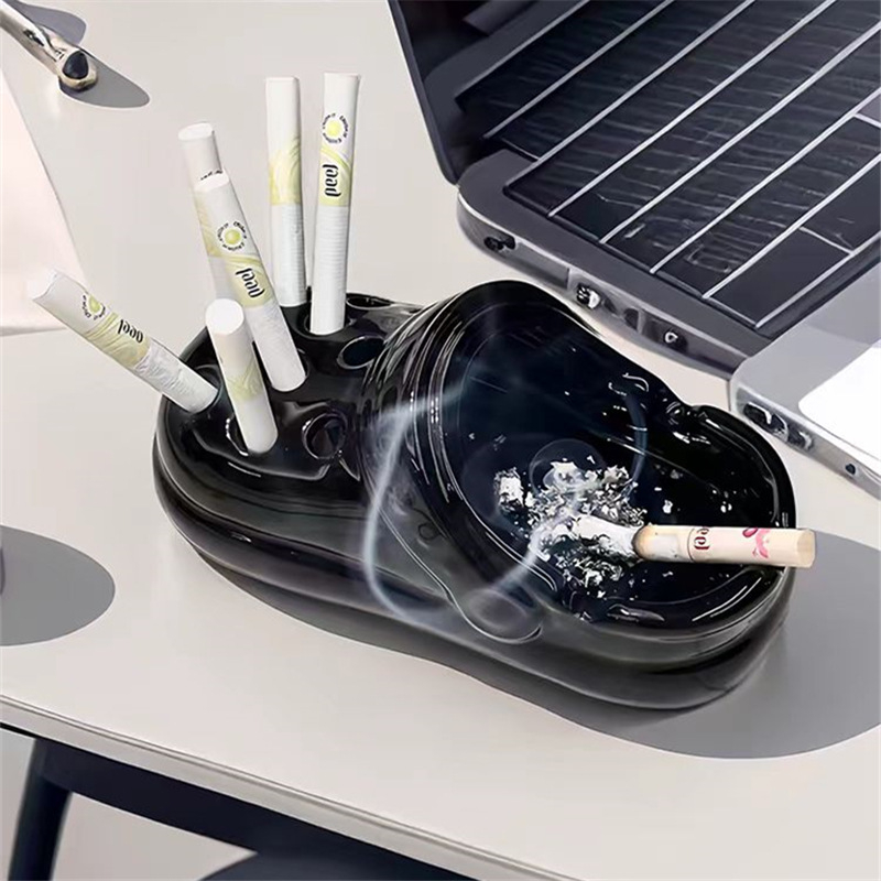 Kerámiából készült hamutál, többször használható és testreszabható, logónyomtatási lehetőséggel, otthoni és irodai dekoráció