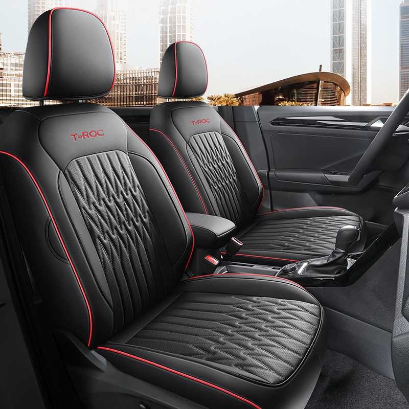 Κάλυμμα καθίσματος για Volkswagen T-Roc (2018-2025) - δερμάτινο, πλήρης κάλυψη, τετραεποχικό, προσαρμοστικό