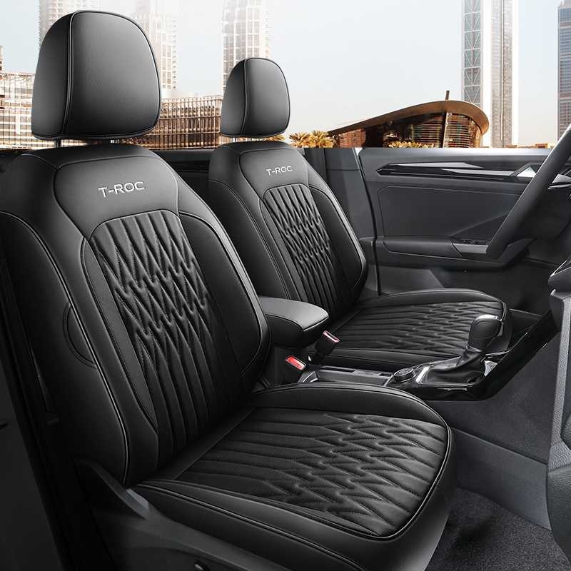 Κάλυμμα καθίσματος για Volkswagen T-Roc (2018-2025) - δερμάτινο, πλήρης κάλυψη, τετραεποχικό, προσαρμοστικό