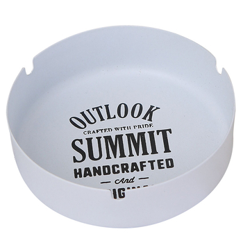 Fém hamutartó nordic ipari stílusban, letisztult dizájn tároló funkcióval és nyomtatott logóval