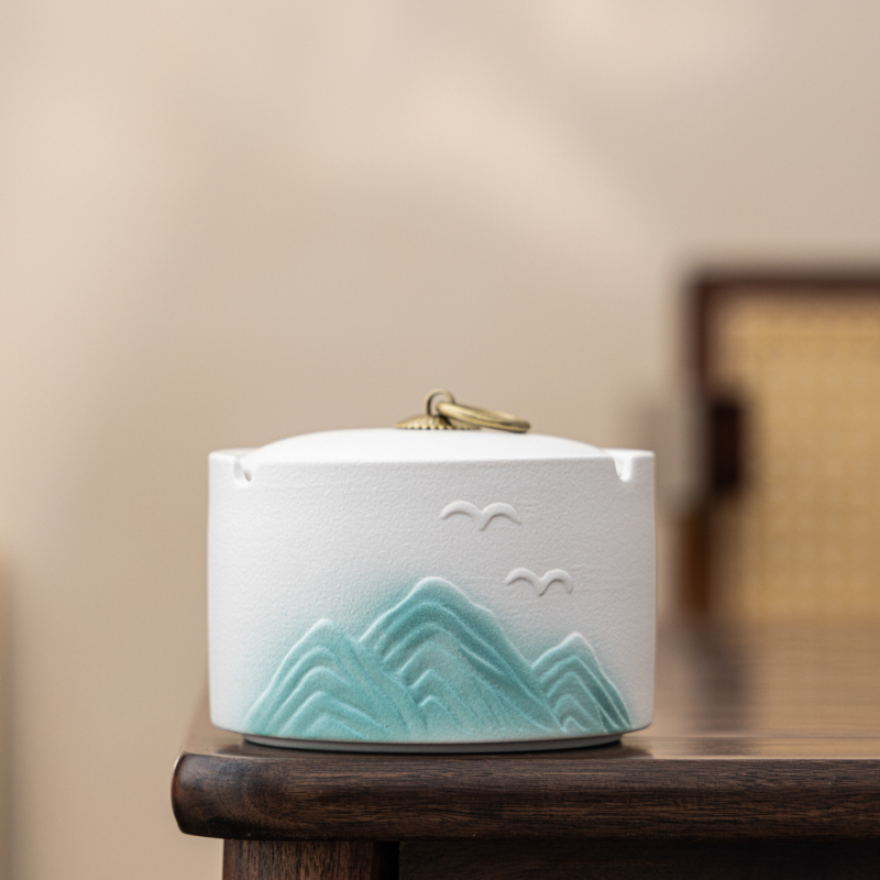 Fedeles kerámia hamutál Dinghang – Dehua eredetű, logónyomás elérhető, testreszabható, irodai és otthoni használatra