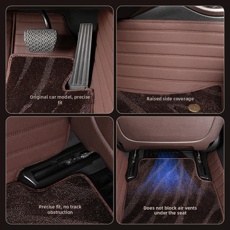 Autopoťahy z pravej kože, s veľkým obvodovým dizajnom, výlučne pre päťsedadové vozidlá, prispôsobiteľné (Materiál: Pravá koža; Štýl: Veľký obvodový dizajn; Forma: Výlučne pre päť miest; Spracovanie a prispôsobenie: Áno)