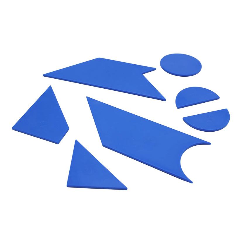 Plastična plošna tangram slagalica, 42 komada, za djecu 4–6 godina, početna razina