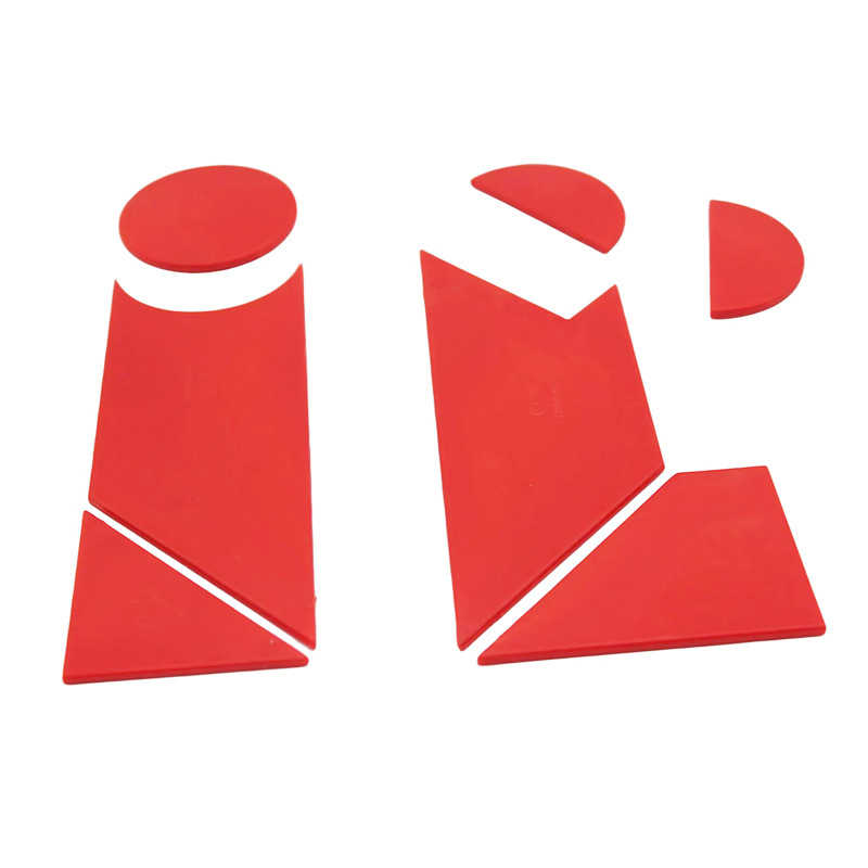 Plastična plošna tangram slagalica, 42 komada, za djecu 4–6 godina, početna razina