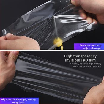 TPU vnútorná ochranná fólia pre Porsche Cayenne — prístrojový a navigačný displej, stredová konzola a ovládanie prevodovky — jednovrstvové formovanie, odolné voči teplu aj chladu, odolné voči škrábaniu a opotrebeniu, proti otlačkom prstov a olejovým škvrná