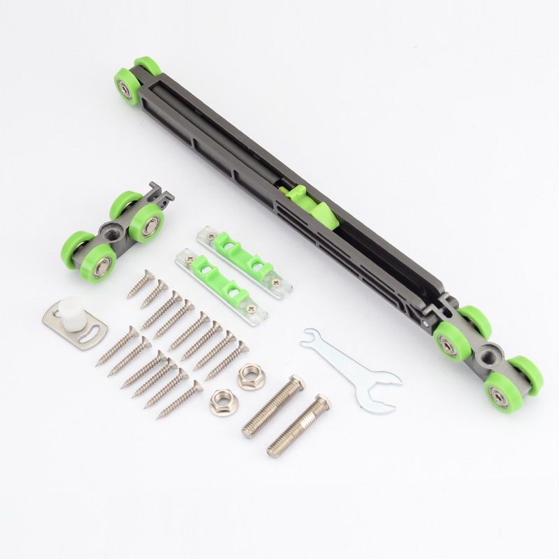 Kotač za spojna klizna vrata, materijal: cink legura + najlon, Ø455 mm, nosivost 80 kg, debljina zida 2,5 mm