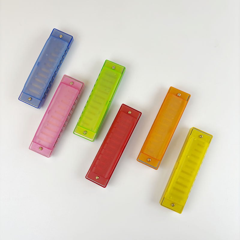 Kromatska harmonika, 10 rupa, model NH0908-007-012, pakiranje u pladnju, materijal zvučnih otvora: plastika