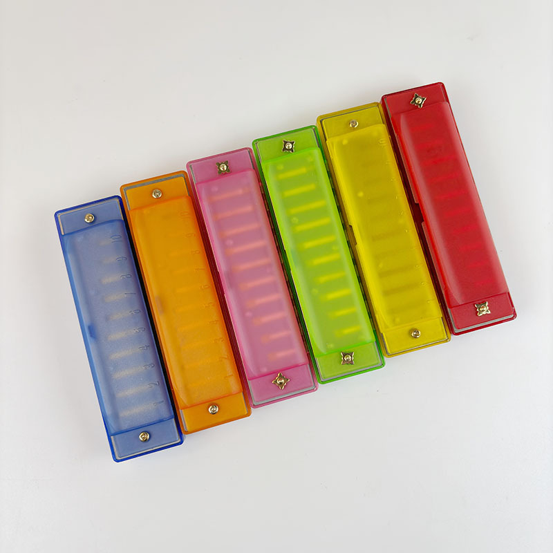 Kromatska harmonika, 10 rupa, model NH0908-007-012, pakiranje u pladnju, materijal zvučnih otvora: plastika