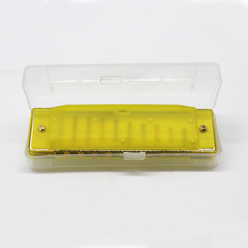 Kromatska harmonika, 10 rupa, model NH0908-007-012, pakiranje u pladnju, materijal zvučnih otvora: plastika