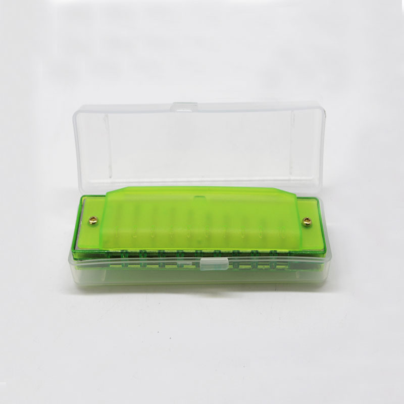 Kromatska harmonika, 10 rupa, model NH0908-007-012, pakiranje u pladnju, materijal zvučnih otvora: plastika
