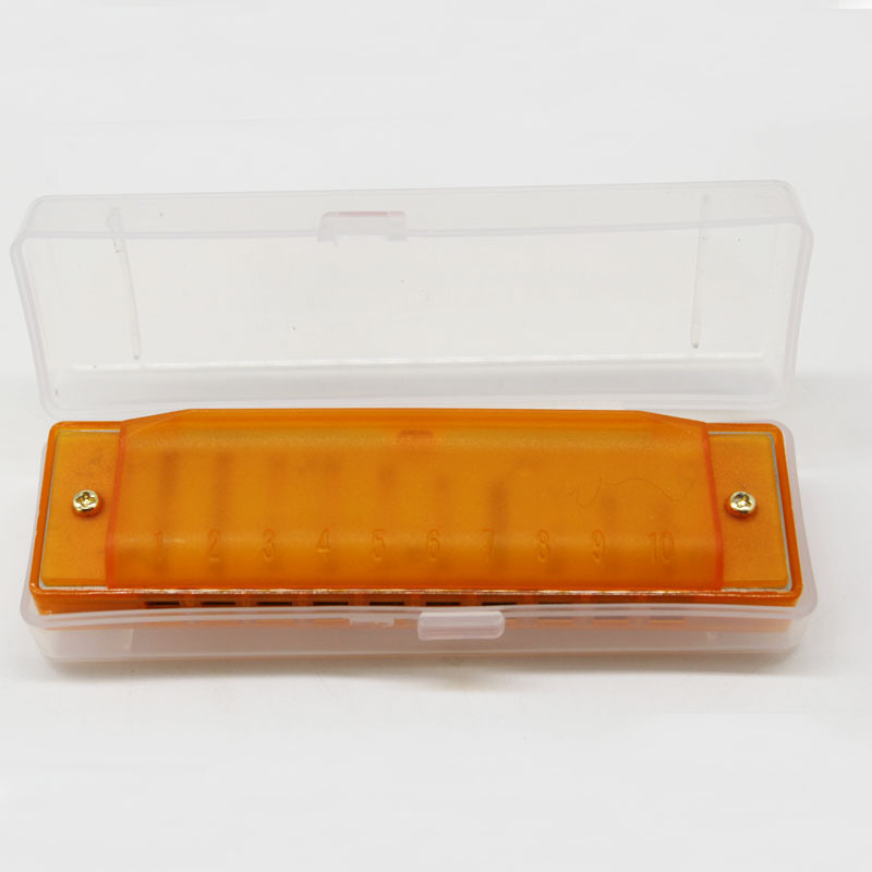 Kromatska harmonika, 10 rupa, model NH0908-007-012, pakiranje u pladnju, materijal zvučnih otvora: plastika